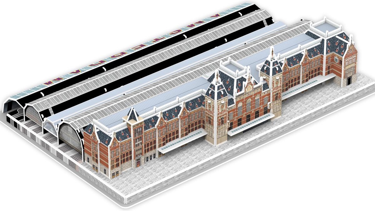 Pro-Lion 3D Stadium Puzzle Centraal Station Amsterdam - 3D Puzzel stadion