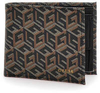 GUESS GUESS portemonnee Ederlo met logoprint zwart/bruin