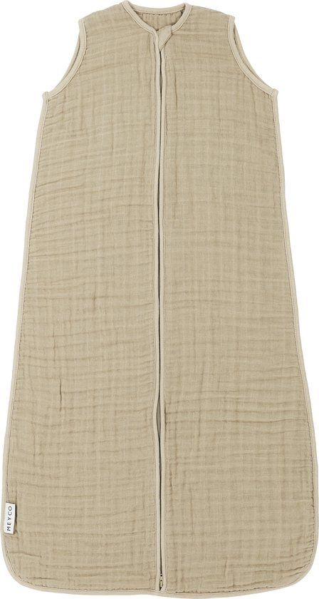 Meyco Baby Uni Hydrofiel Slaapzak - Sand - 60cm - Zomer - 0-30 maanden