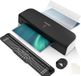 ACROPAQ plastifieuse A4 - Set met 200 pochettes de plastification, massicot, coupe-coins - AL490