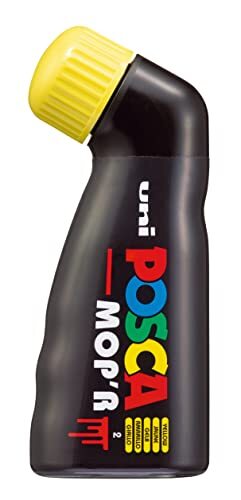 Posca MOP'R PCM-22 Multi Surface Permanent Paint Marker, XXL Ronde Tip 3 - 19 mm, Doos van 4 Geel