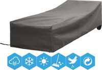Weersbestendige Beschermhoes Ligbed 200 x 75 x 40 cm | Premium | Waterproof | Grijs / Antraciet