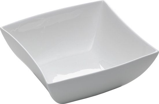 Maxwell & Williams East Meets West Serveerschaal - 24 cm - Wit - Vierkant - Porselein