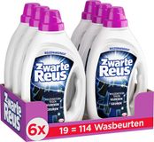 Witte-Reus Zwarte Reus Gel - Vloeibaar Wasmiddel - Zwarte en Donkere Was - 6 x 19 Wasbeurten - Voordeelverpakking