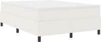 vidaXL Boxspringbed Crème en Wit 140 x 200 cm Corduroy stof