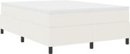 vidaXL Boxspringbed Crème en Wit 140 x 200 cm Corduroy stof