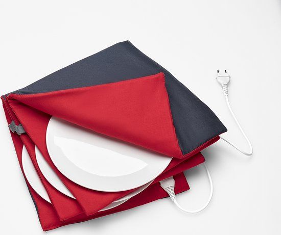 Solis Maxi Gourmet Bordenwarmer 865 - Rood/Antraciet - Ø 32cm