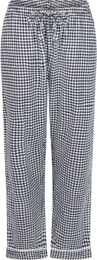 Hunkemöller Dames Nachtmode Pyjamabroek Flannel - Blauw - maat XS