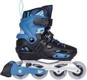 Playlife Flash Skates Junior (verstelbaar) - Zwart/Blauw - Maat 34-37