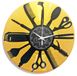 Instant Karma Clocks Instant Karma Klokken Wandklok Zwart en Goud B5