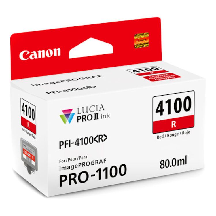 Canon PFI-4100R Red Ink Cartridge for ImagePROGRAF PRO-1100
