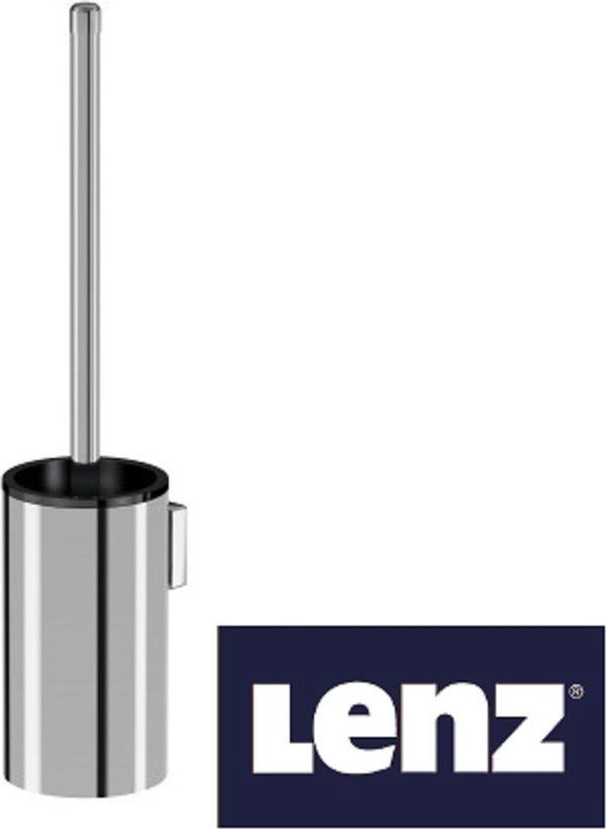 Lenz Toiletborstelset Rain chroom glans - Messing - 4009698220413
