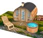 Carte pop-up : Sauna – Cadeau 3D bien-être et spa, 14x19 cm