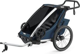 Thule Chariot Cross 1 Bike Trailer, majolica blue