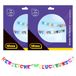 Idena 90118 - Gelukkige verjaardagsslinger, 2 stuks, Verjaardagsdecoratie, Kinderfeestje