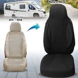 BREMER SITZBEZÜGE Premium Camper stoelhoezen voor Carado WPL403 in Zwart (2 losse stoelen)