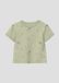 s.Oliver T-shirt sauge vert manche courte col rond coton imprimé imprimé extra court unisexe enfants 68
