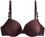 Next Dames Bikinitop met vullingen, beugel en kraalbandjes - Chocolate Brown High Shine