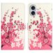 Apple Étui Portefeuille iPhone 17 - Série Style - Fleurs Rose