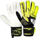 Reusch Attrakt Solid Gants de gardien de but Noir/Jaune sécurité Taille 10.5