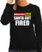 Bellatio Decorations Foute Humor Kersttrui Breaking News Fired Kerst Sweater Zwart Dames XS