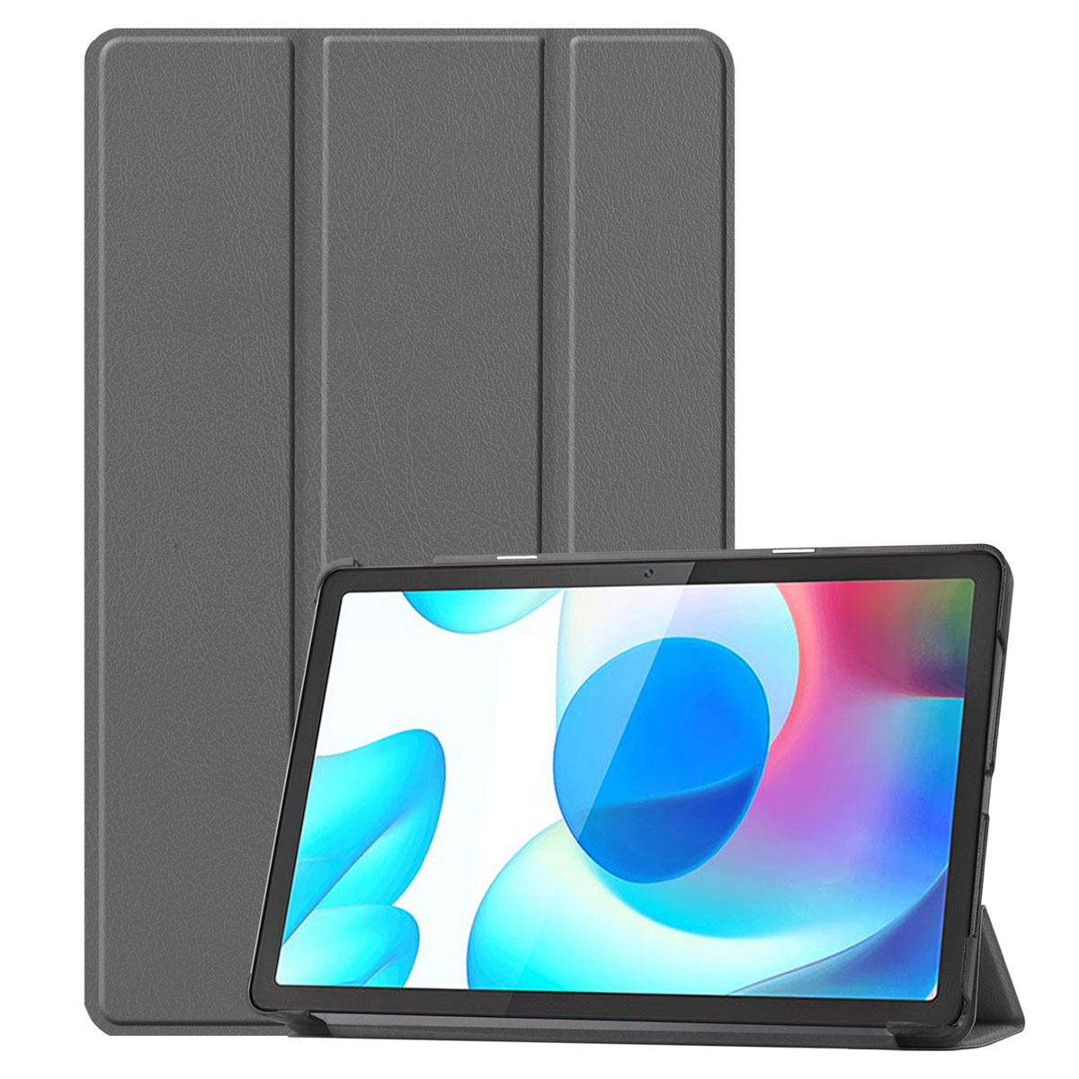 imoshion Trifold Bookcase Realme Pad tablethoes - Grijs