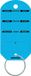 Eurotag Sleutellabels met stalen ring Blauw - 250 stuks
