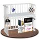 babybay Midi bijzetbed, wit gelakt met matras Classic Soft