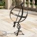 DanDiBo cadran solaire jardin grande horloge de jardin résistant aux intempéries patine extérieur métal fer forgé décoration résistant aux intempéries 70 cm horloge décoration