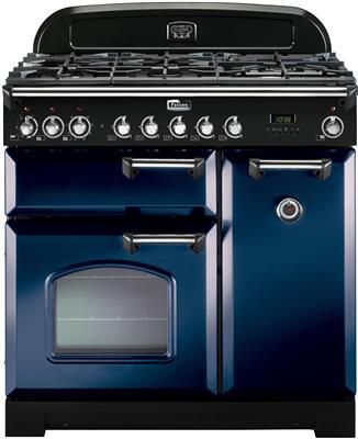 Falcon Classic Deluxe 90 Dual Fuel Blue Brass - 90cm