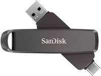 SanDisk Extreme PRO Dual Drive 2TB USB Flash Drive - 2TB, USB Type-A / USB Type-C, 3.2 Gen 2, Black