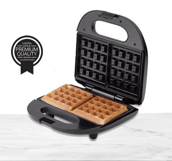 Royal Swiss Wafelijzer - 2 Wafels - Zwart/Grijs