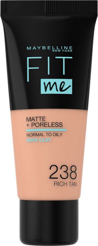 Maybelline Fit Me Matte + Poreless Foundation 238 Rich Tan - 30ml