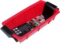 Crealys Cakevorm in silicone 25x12.5x6cm - Rood