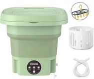 Merkloos Mini machine à laver - Compact - Économe en énergie - Pliable - 8L - Séchoir - Idéal pour étudiants & camping avec séchoir