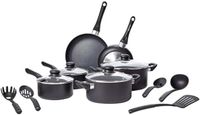 Pannenkoekenpan Complete kookset met antiaanbaklaag - 15-delige pannenset - Noir