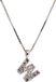Orphelia Zilver Alphabet hanger met ketting 42 cm Zirconium
