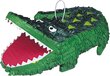 Krokodil pinata - Feestdecoratievoorwerp - Groen - Synthetisch - One size