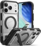 Ringke UX Magnetic - Hoesje Geschikt voor Apple iPhone 17 Pro Max - Compatibel met MagSafe - Rugged Back Cover met Standaard - Transparant