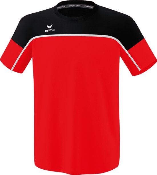 Erima Change T-Shirt Kinderen - Rood/Zwart/Wit Maat 164