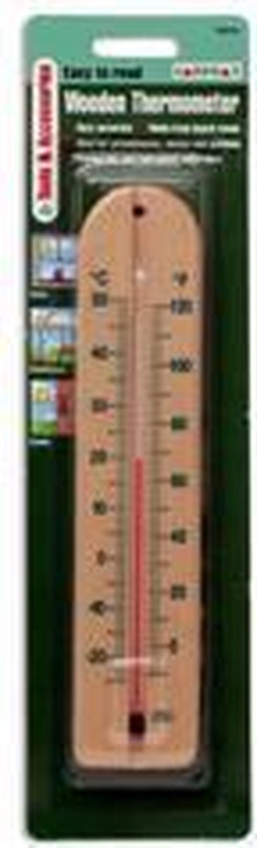 Gardman Houten Thermometer Licht Bruin