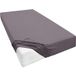 BIBERNA Drap-housse jersey-élasthanne, hauteur de bonnet de 25 - 35 cm. (Gris foncé, 180-200 x 200-220 cm)
