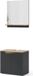 Vicco Meuble de salle de bain Marelle anthracite/chêne artisanal 2 pièces