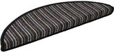 vidaXL Tapis d'escalier auto-adhésifs 15 pièces 56 x 17 x 3 cm antidérapant anthracite