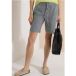 Shorts à jambes larges en seersucker
