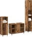 vidaXL Meuble de salle de bain 3 pièces Vieux bois 30 x 30 x 180 cm