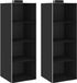 vidaXL Kledingorganisers hangend 2 st met 4 schappen stof