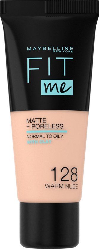 Maybelline Fit Me Matte + Poreless Foundation - 128 Warm Nude - 30ml