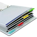 Djois 3L Fr 10522 – zak met 48 indextabs, bladwijzers, zelfklevende markeringen, herbruikbaar, 12 x 40 mm, verschillende kleuren