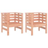 VidaXL Tuinstoelen 2 stuks Hout Terras 61,5x53x71 cm